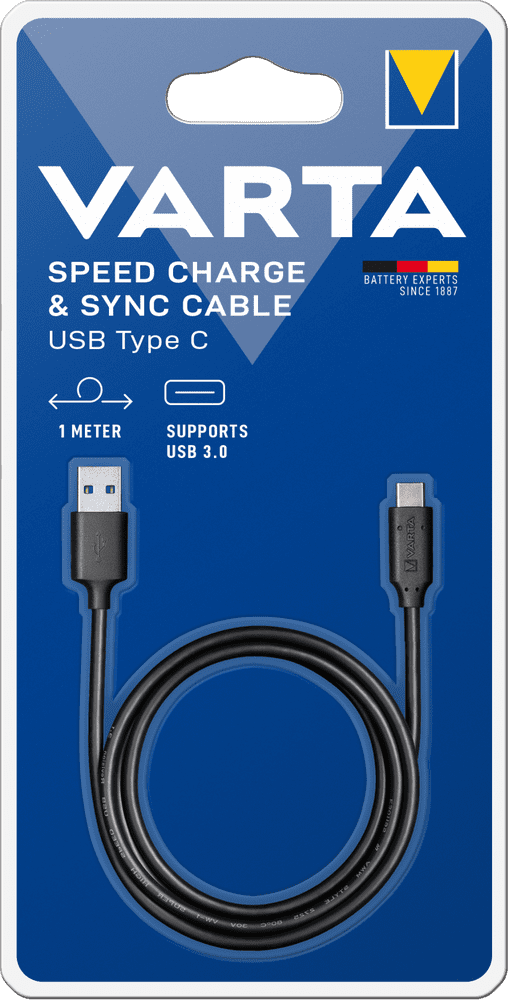 VARTA Speed Charge & Sync Cable USB - USB Type C 57944101401